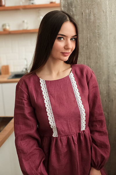 Dress «Anna» in berry color
